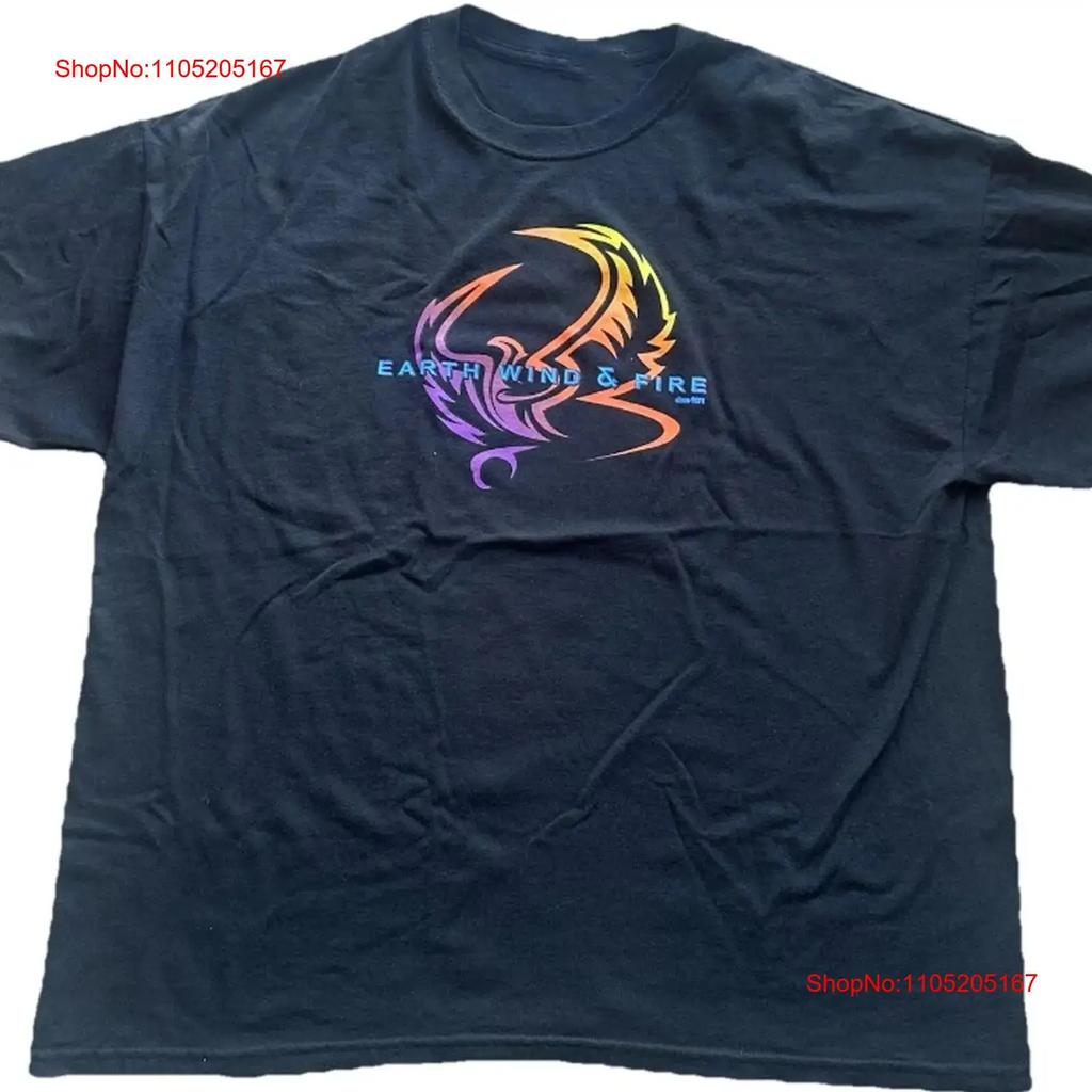 Винтажная футболка Earth Music Wind Fire Concert S 235xl 12d749 Винтажная Удобная Универсальная Графическая Эластичная Унисекс