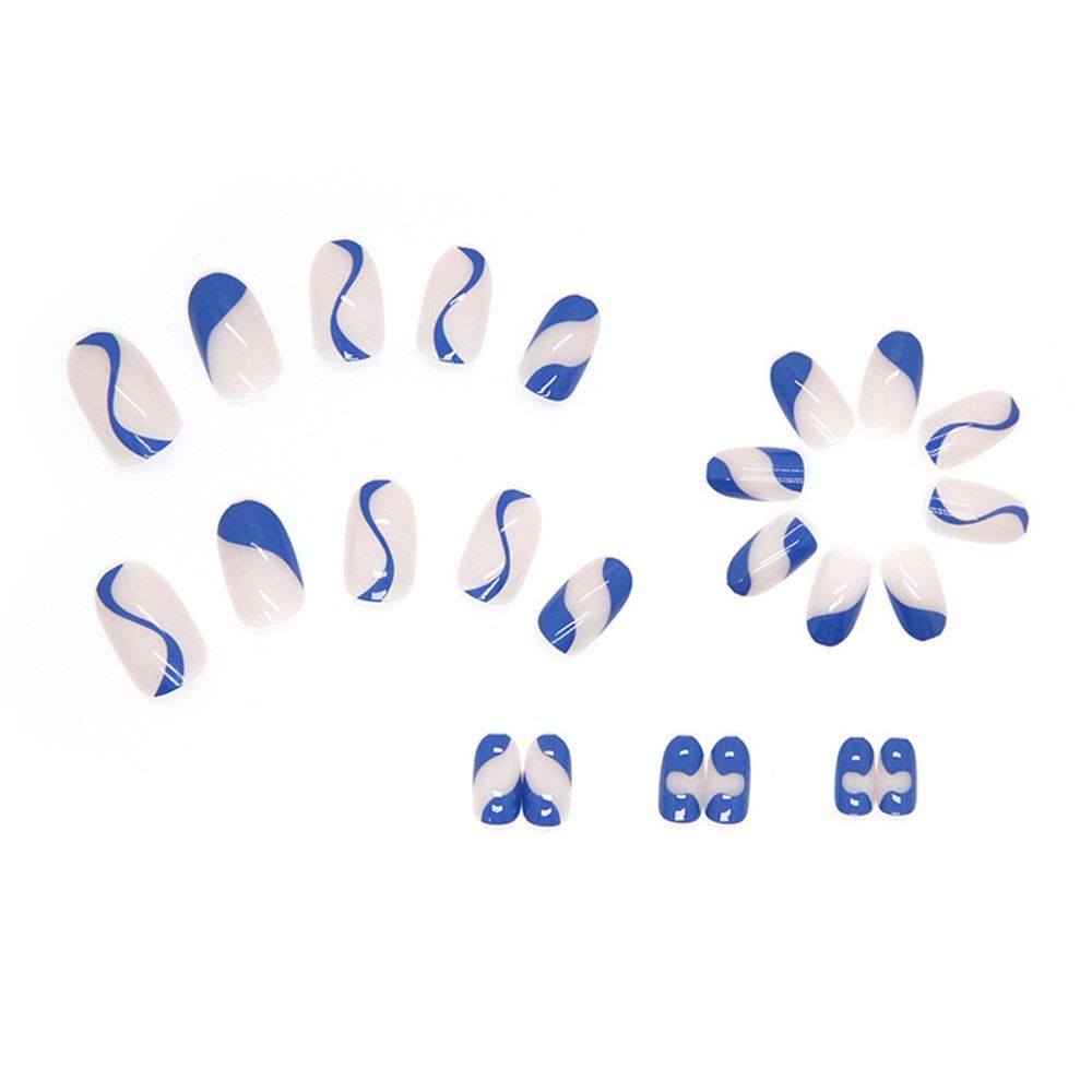 On Nails Manicure Tool Artificial Nail Tips Almond False Nails Wearable French Stiletto Fake Nails