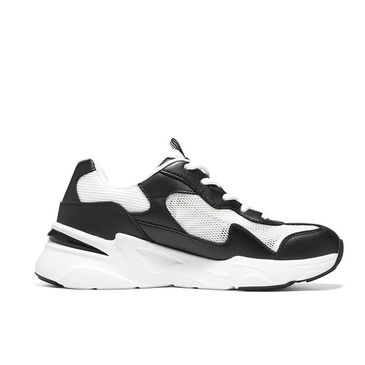 Skechers Bobs Bamina Ткань Кожа Удобные Универсальные Модные Низкие Кроссовки Женские Черный Белый 117358-BKW