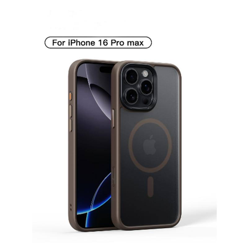 Магнитный чехол для iPhone 16 Pro, с мягкой антицарапающей подкладкой из микрофибры, ультра, ударопрочный защитный чехол для телефона из жидкого силикона