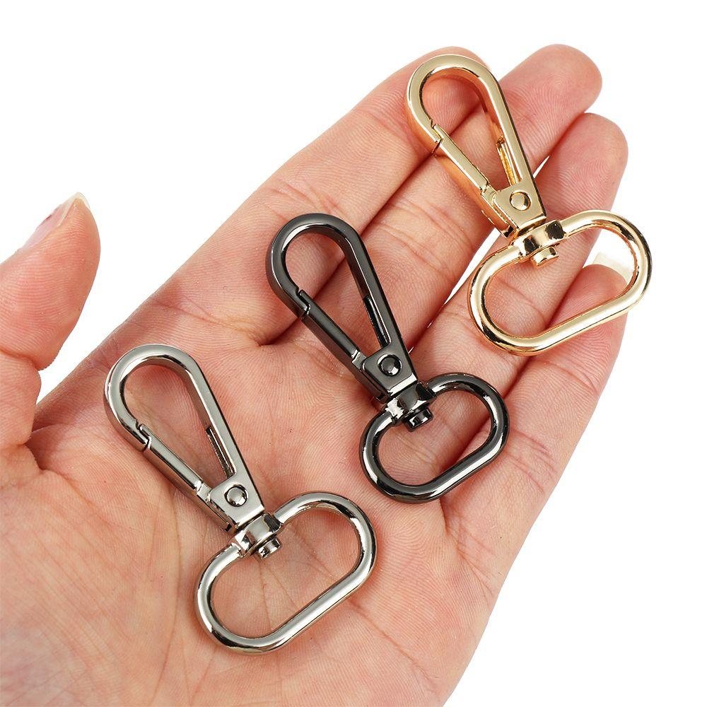 1pcs Metal Split Ring DIY KeyChain Lobster Clasp Bags Strap Buckles Hook Collar Carabiner Snap