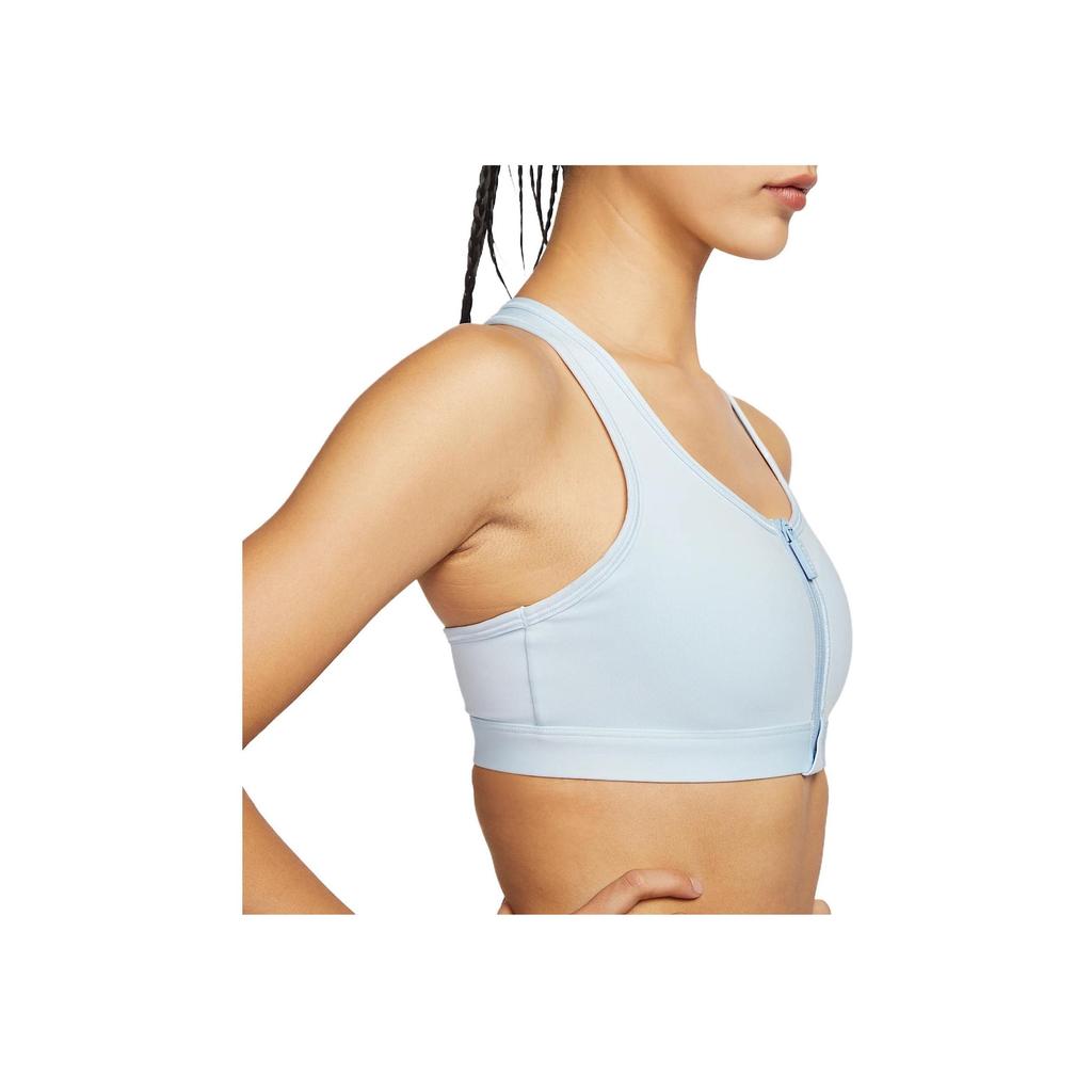 Nike Swoosh Dri-Fit Winter Collection Medium Support Comfortable Fresh Stylish Skin-Friendly Sports Bra Women Underwear Light-Blue FN2732-423