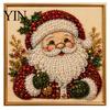 Christmas Tabletop Ornament Crafts DIY Faux Pearl Painting Art Kit with Frame, Santa Holiday Projects for Family Beads Craft Adults Beginner, Handmade
