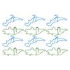 100 шт. скрепок в форме бегемота, динозавра, металлические, милые, стильные, легкие, портативные, офисные, для доктора