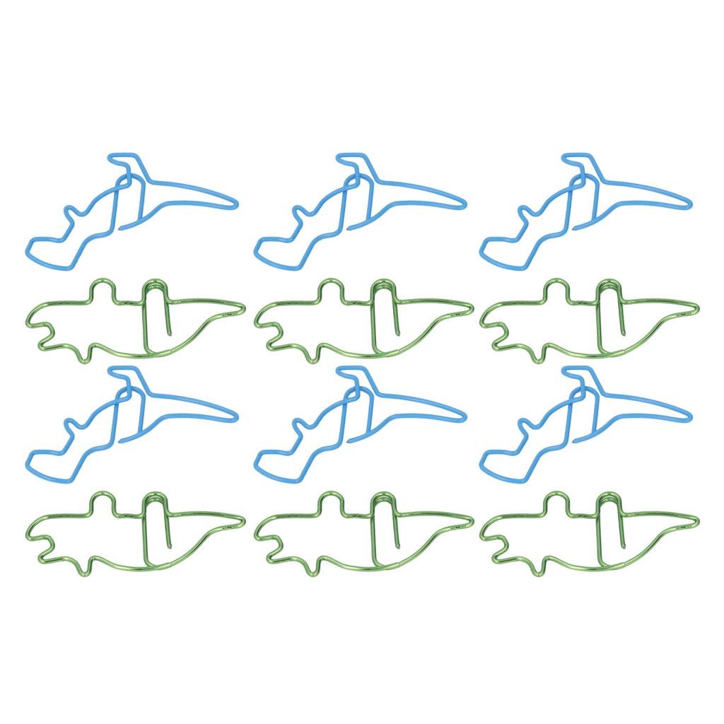 100 шт. скрепок в форме бегемота, динозавра, металлические, милые, стильные, легкие, портативные, офисные, для доктора