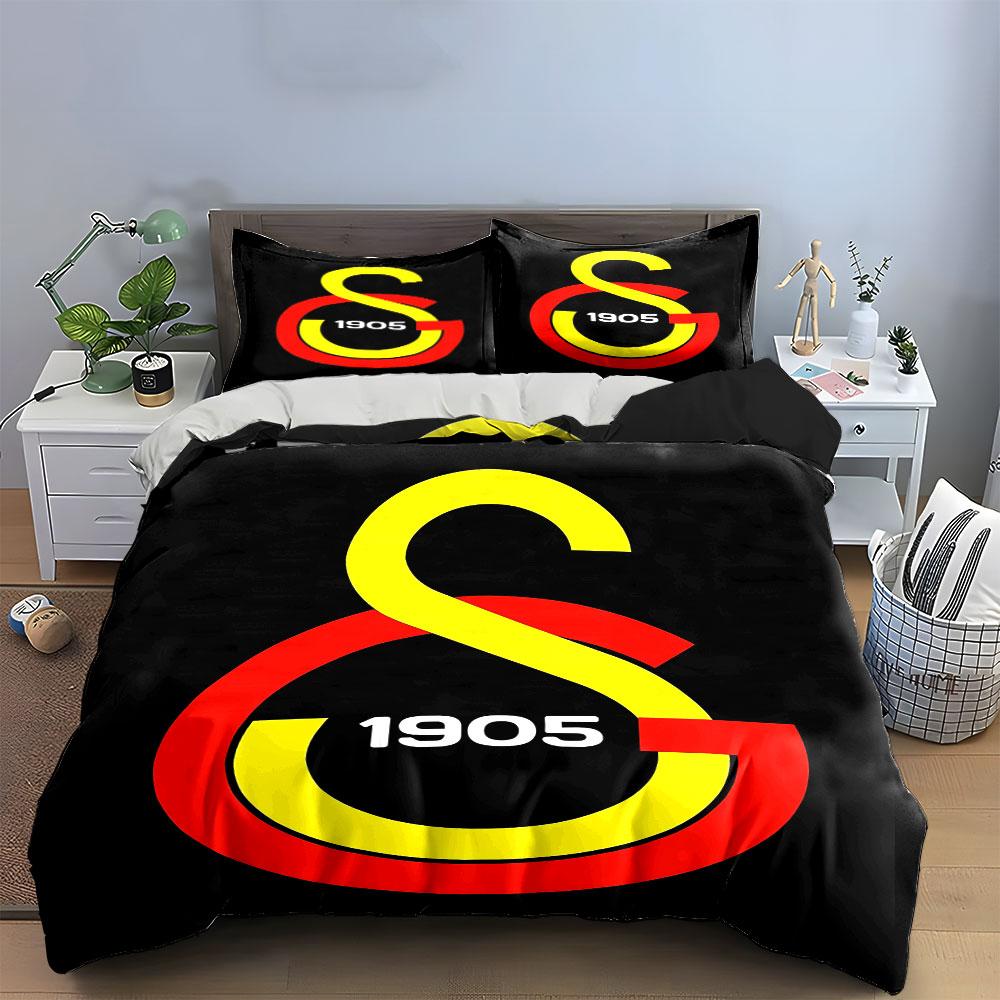 "Black 1905 S Logo Bedding Set" Bedding Duvet Cover Set Duvet Cover Pillowcases (1 * Duvet Cover 2 * Pillowcases, without duvet insert)