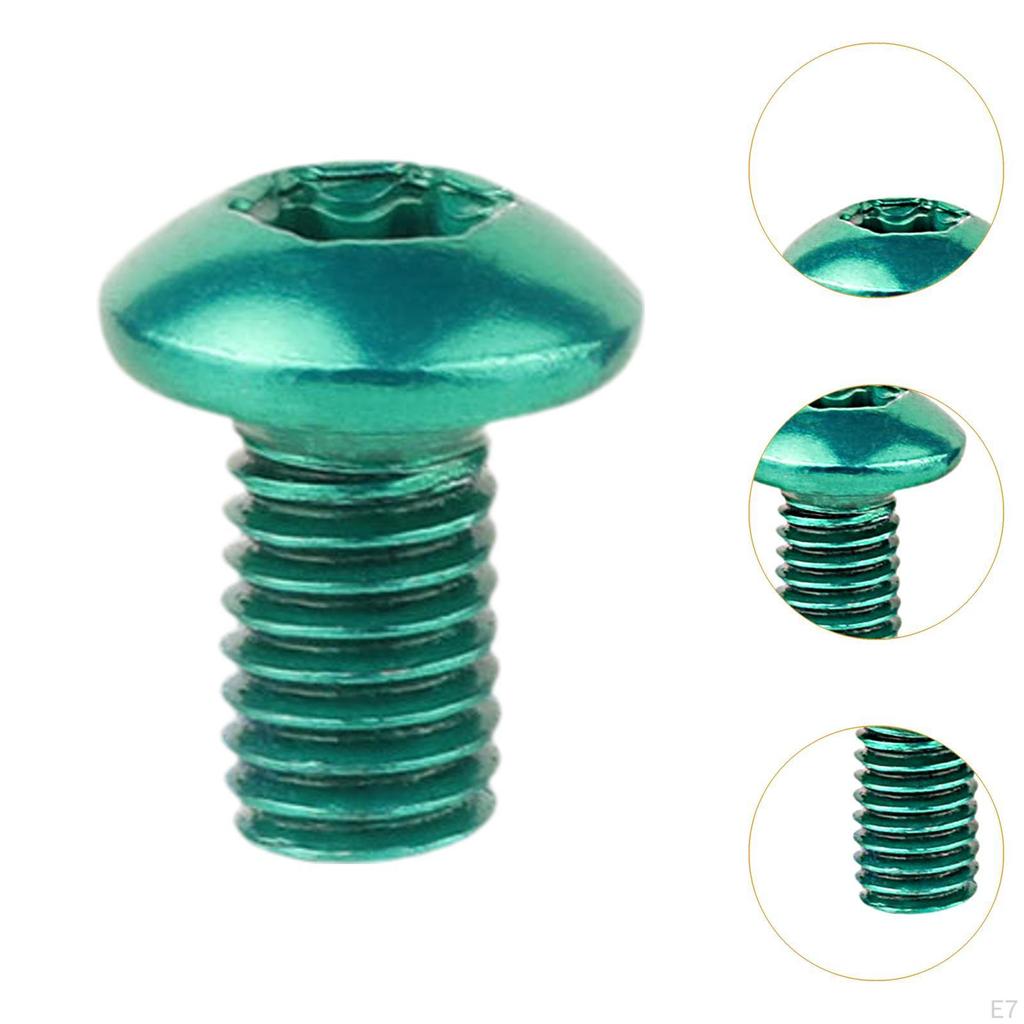 12 Pack Bicycle Disc Brake Rotor Fasteners T25 Screws for Cycling