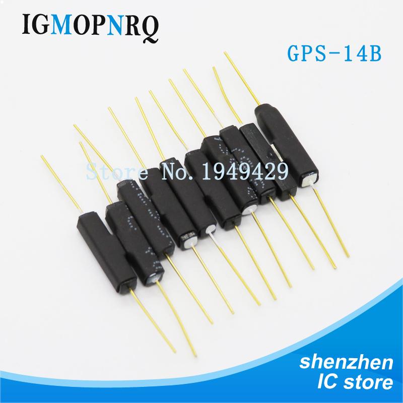 10 шт. Геркон Пластиковый тип GPS-14B GPS-14A MKA14103 MKA10110 2*14мм Антивибрационное повреждение Магнитный переключатель НЗ Нормально разомкнутый