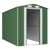 VidaXL Garden Shed Green 192x357x223 Cm Galvanized Steel 3147429