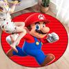 Мультяшные круглые ковры Mario Bros для гостиной, мягкие фланелевые коврики для пола, ковер-мат для спальни для детей, коврик для кухни