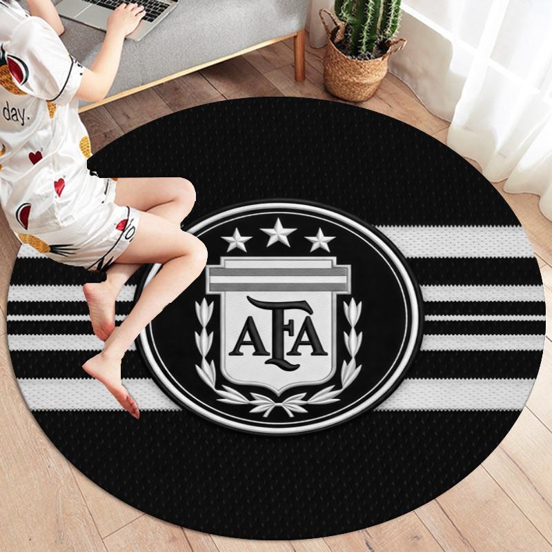 Argentina Round Area Rug,Carpet Rug for Living Room Bedroom Sofa Playroom Decor,Non-slip Floor Mat