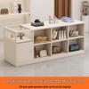 Retro Cash Register Island Counter Bar Table & Glass Display Case for Women's Clothing & Jewelry Store