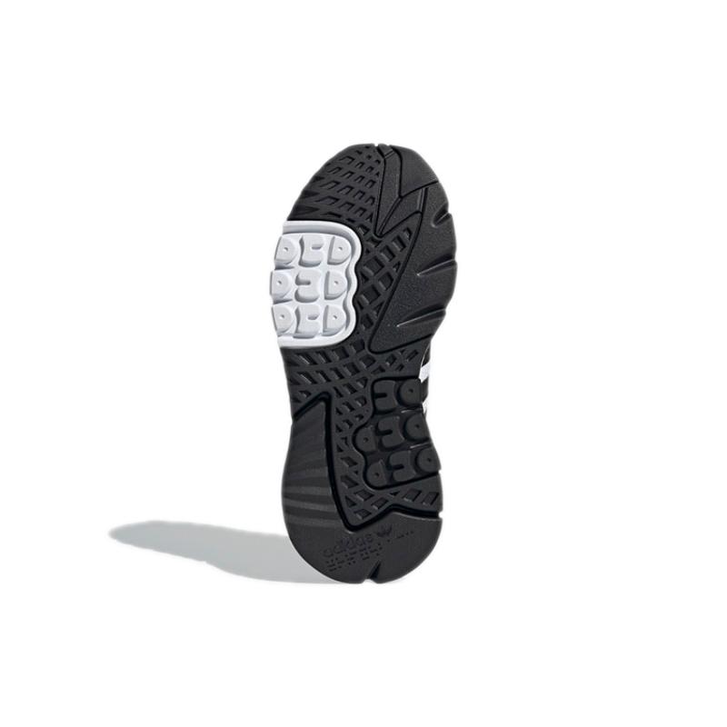 Adidas Оригинальные кроссовки Nite Jogger 'Белый Черный Серый' Женские H01735