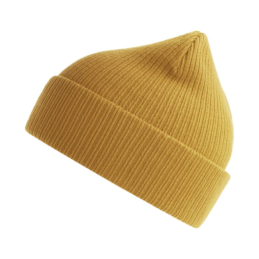 Atlantis Unisex Adult Nelson Ribbed Organic Cotton Beanie