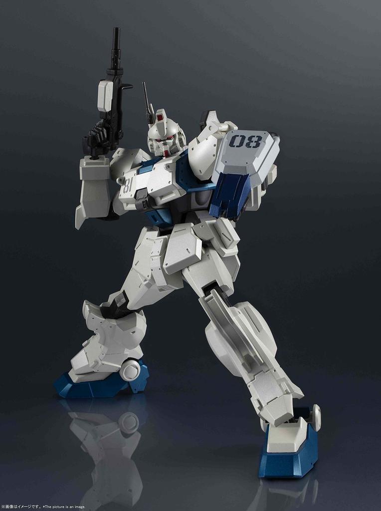 TAMASHII NATIONS GUNDAM UNIVERSE Мобильный доспех Гандам 08-й взвод МС RX-79[G]Ez-8 GUNDAM Ez8 приблизительно. Подвижная фигура, окрашенная в цвет АБС и ПВХ, 150 мм.