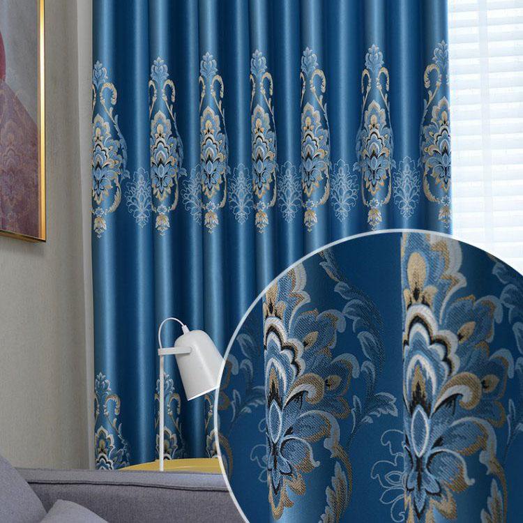 Занавеска для дома, затемняющая занавеска для гостиной, французская занавеска на окно, разделенный балкон, солнцезащитный крем, утолщенные жаккардовые шторы, карниз