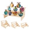 Деревянная полка-витрина 3/4/5 ярусов, подставка, органайзер для парфюмерии, витрина для фигурок кукол, игрушек, лестница-полка, полка для макияжа, специй