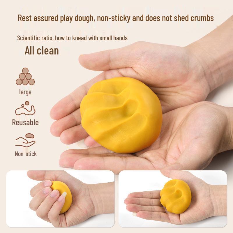 Набор пшеничного пластилина 24 цвета: Детский набор инструментов для лепки из пластилина своими руками