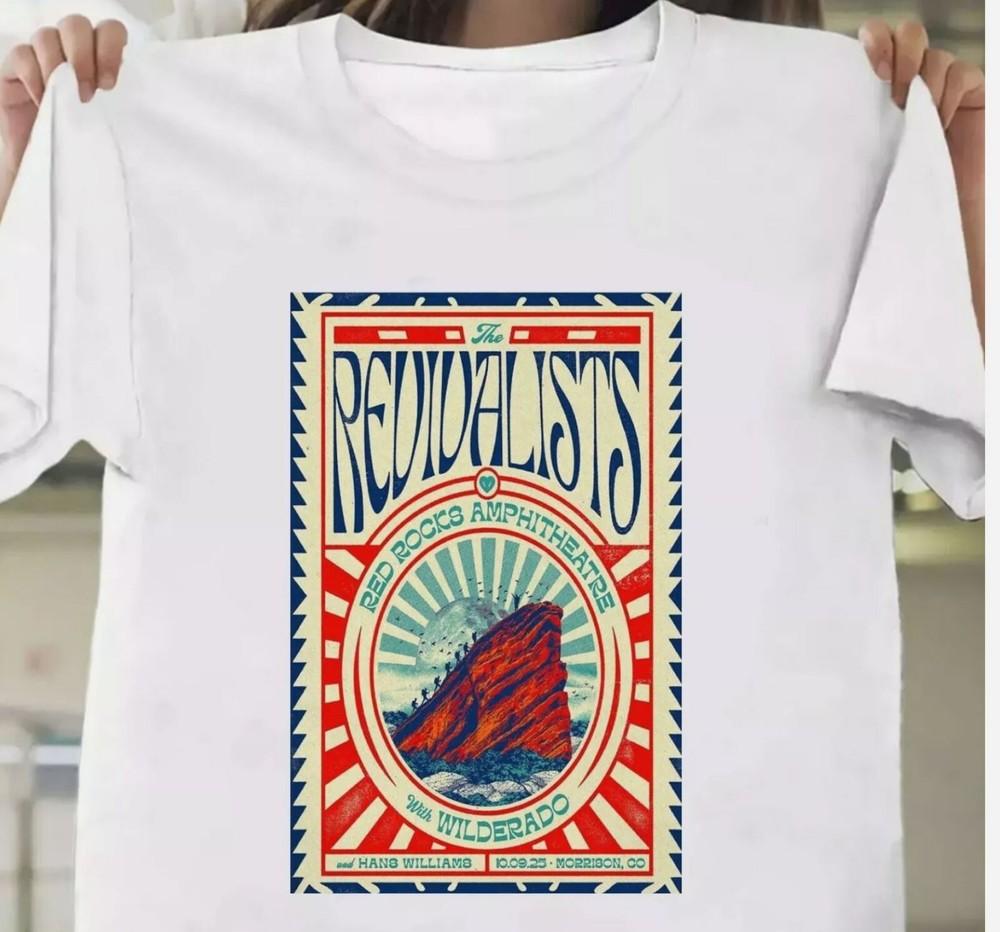 The Revivalists 9 октября 2025 г. Моррисон, Колорадо, Amphitheatre Red Rocks Футболки с тура