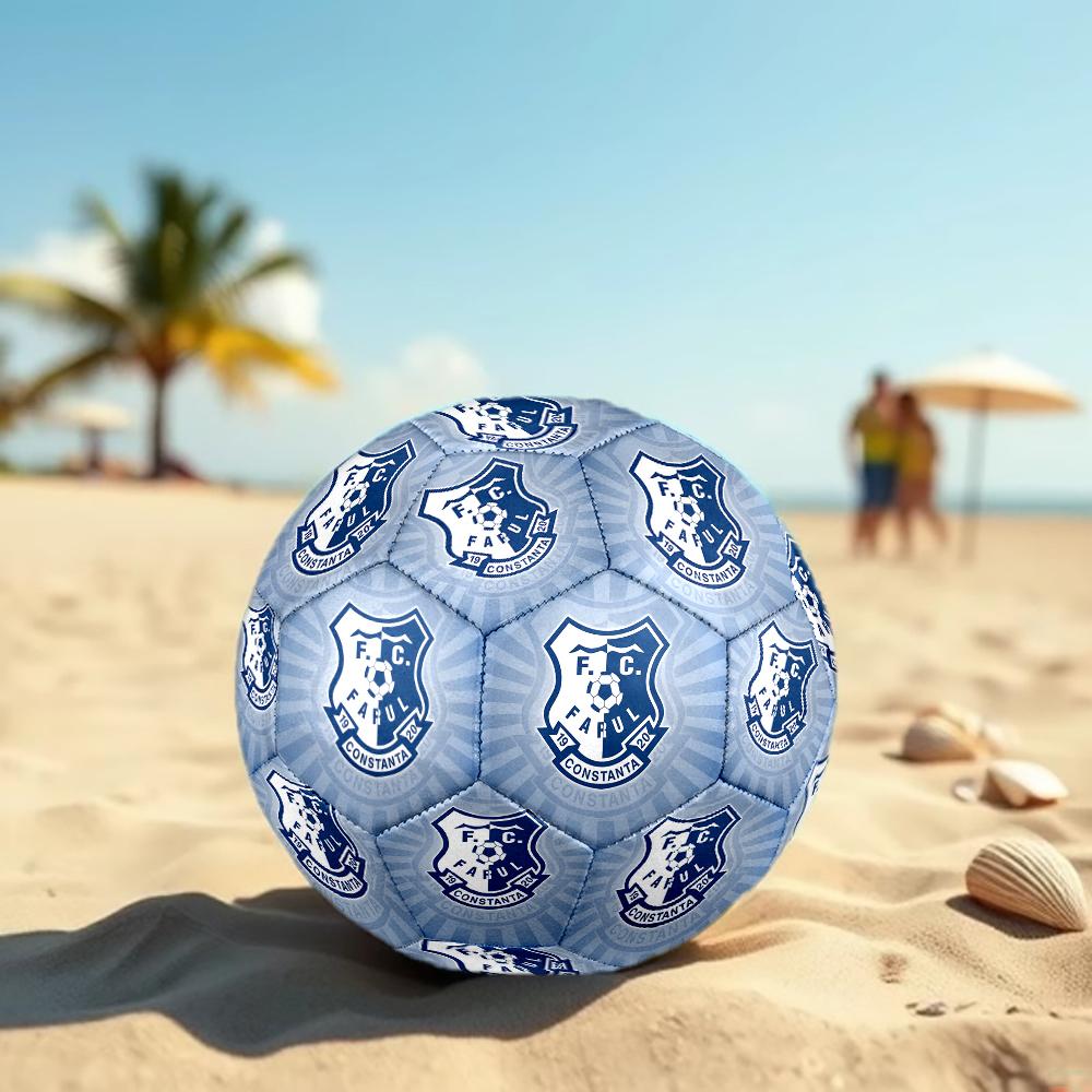Farul FC Soccer Ball, colorful, suitable for all ages, machine-stitched, PVC material, competition grade, durable and high bounce