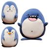 Cute And Adorable Penguin Plush Toy Pillow Blanket For Wholesale