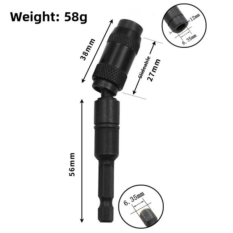 1/4 "hexagonal Ring Magnetic Key Slot Drill Bit, Manual Extension Rod, Quick Change Bracket, Guide Device,Screw Drill Bit,Safety