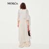 MO&Co. Women's Long V-Neck Knit Cardigan