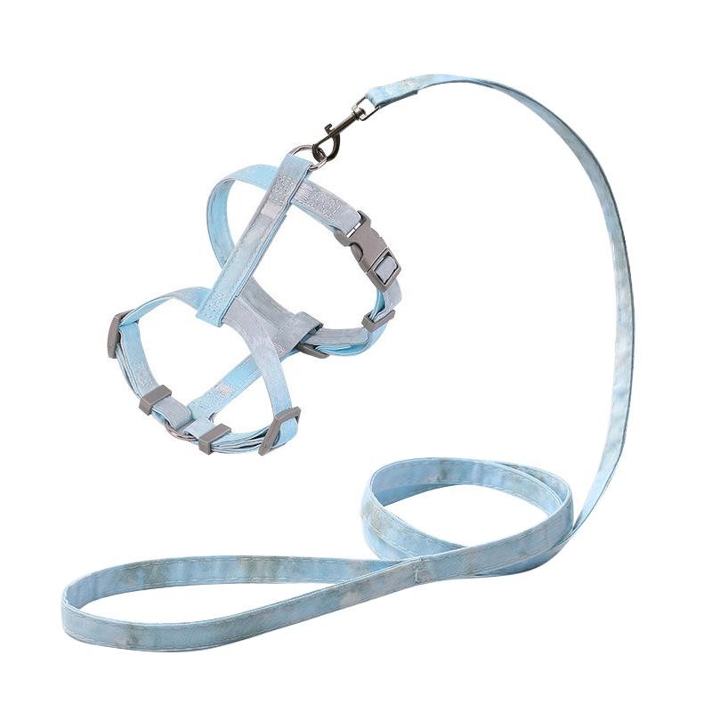 Регулируемая шлейка и поводок для кошек Набор Жилет для домашних животных собак и кошек для маленьких средних и крупных собак Набор веревок Мопс Уличный выгул Поводок