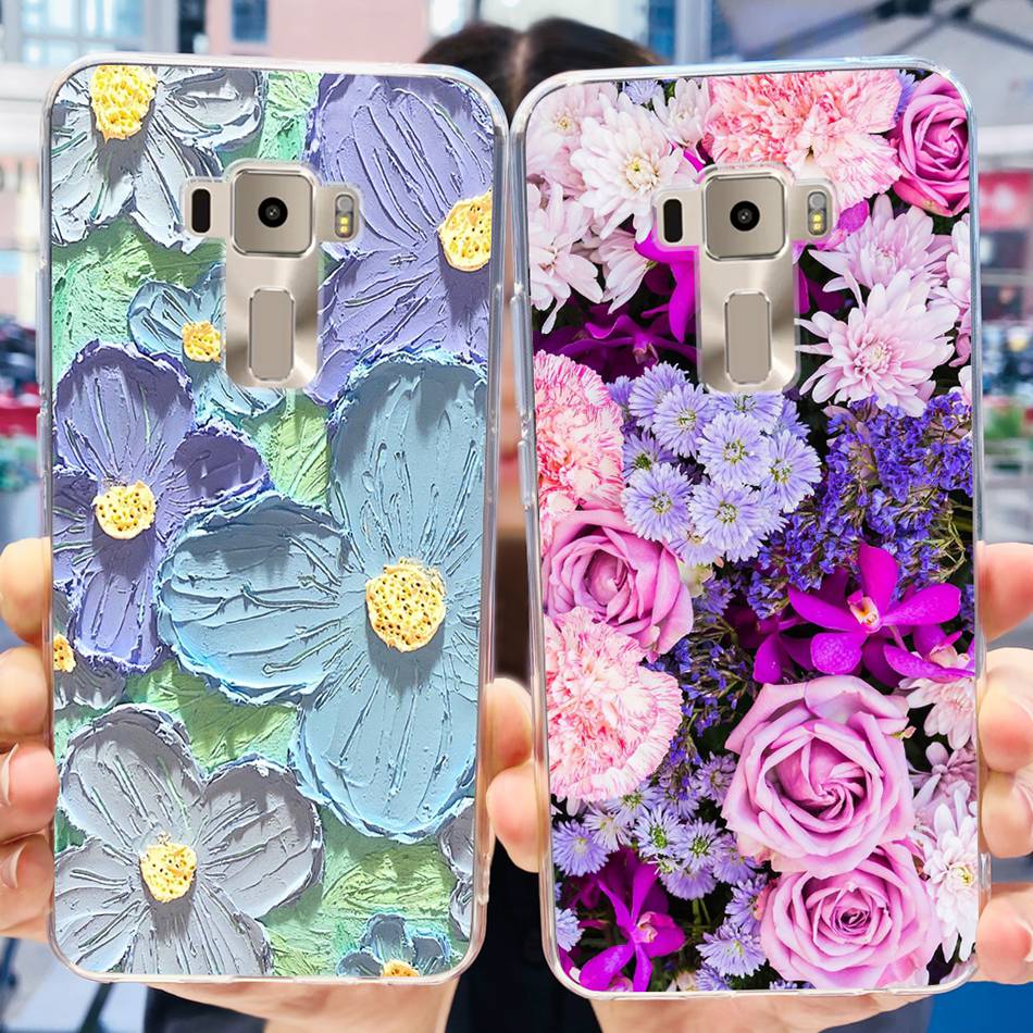 Чехол для Asus ZenFone 3 ZE520KL ZA520KL Asus ZenFone3 Z017D Z017DA Z017DB 5.2" Модный Мягкий Силиконовый TPU Задняя Крышка Телефона