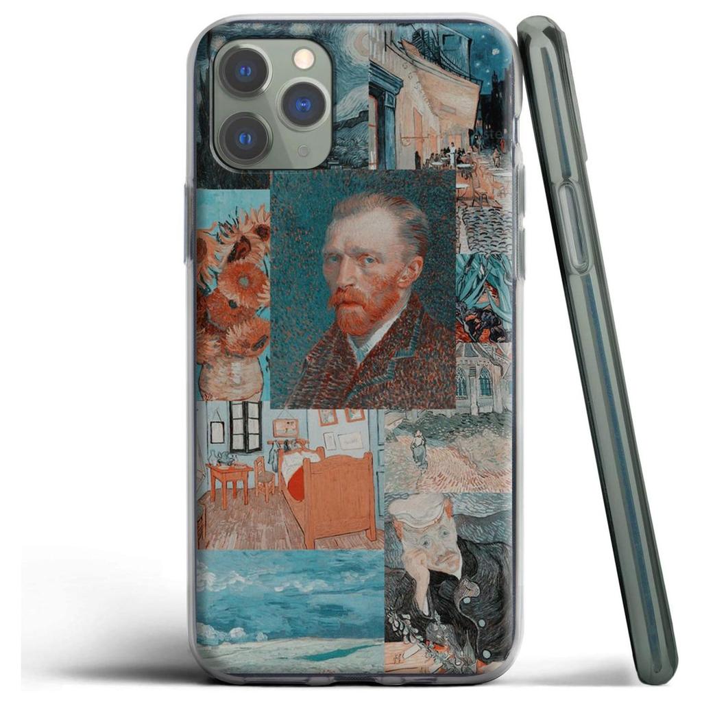 Силиконовый чехол с масляной живописью Ван Гога для Apple iPhone 12 13 Mini 11 Pro SE XS X XR Max 8 7 6S 6 Plus 5S