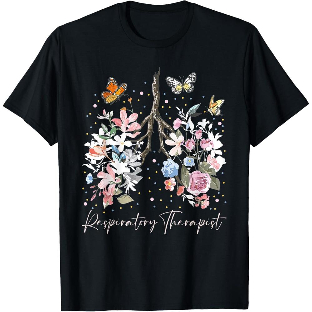 Funny Respiratory Therapist Therapy Lung Happy Easter Day Cotton Men T Shirt