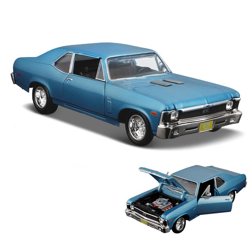 Майсто 1:24 1970 Chevrolet Nova SS Сплав Классический Спортивный Автомобиль Модель Литьевой Металл Ретро Трассовые Гонки Автомобили Модель Автомобиля Подарки для Детей