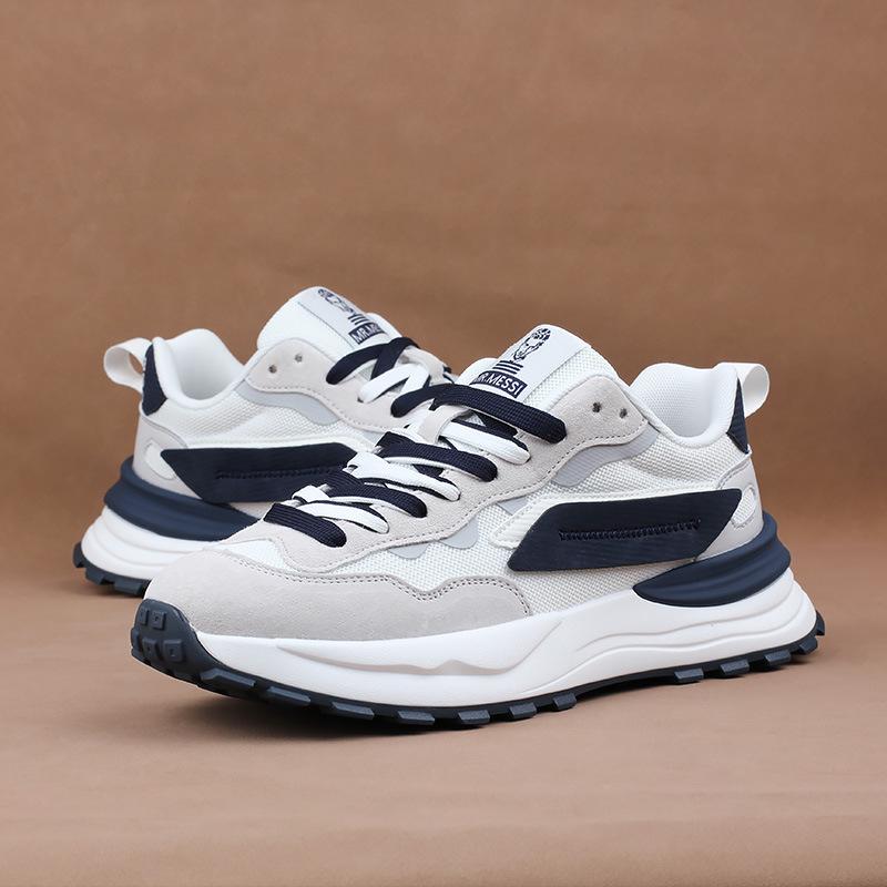 Breathable Mesh Surface Men's Casual Shoes Thick Soled Men's Sneakers Men's Running Shoes Student Travel Shoes Country Fashion Men Forrest Gump Shoes