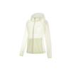 Li Ning Running Series Solid Color Sun Protection Hooded Sports Windbreaker Women Outerwear Cream-White AFDT186-2