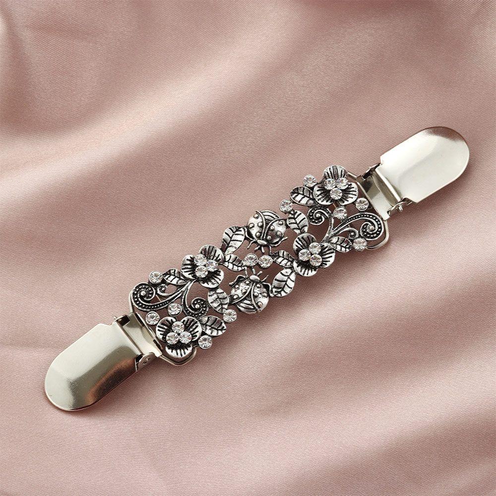 New Carved Flower Sweater Blouse Pin Shawl Brooch Cardigan Clip Duck Clip Clasps Animal Pattern