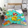 Kawaii Pokes-mons Shaggy Throw Blanket Sofa Winter Fluffy Soft Blankets for Bed Bedroom Decoration Home Bedspread the Warm Knee