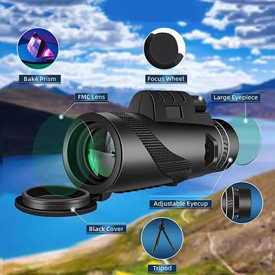 Телескоп HD 80X100 Портативный Зум Монокуляр Ipx4 Водонепроницаемый Дальнего Действия Мощный Охота Спорт На Открытом Воздухе Кемпинг Путешествия Поход