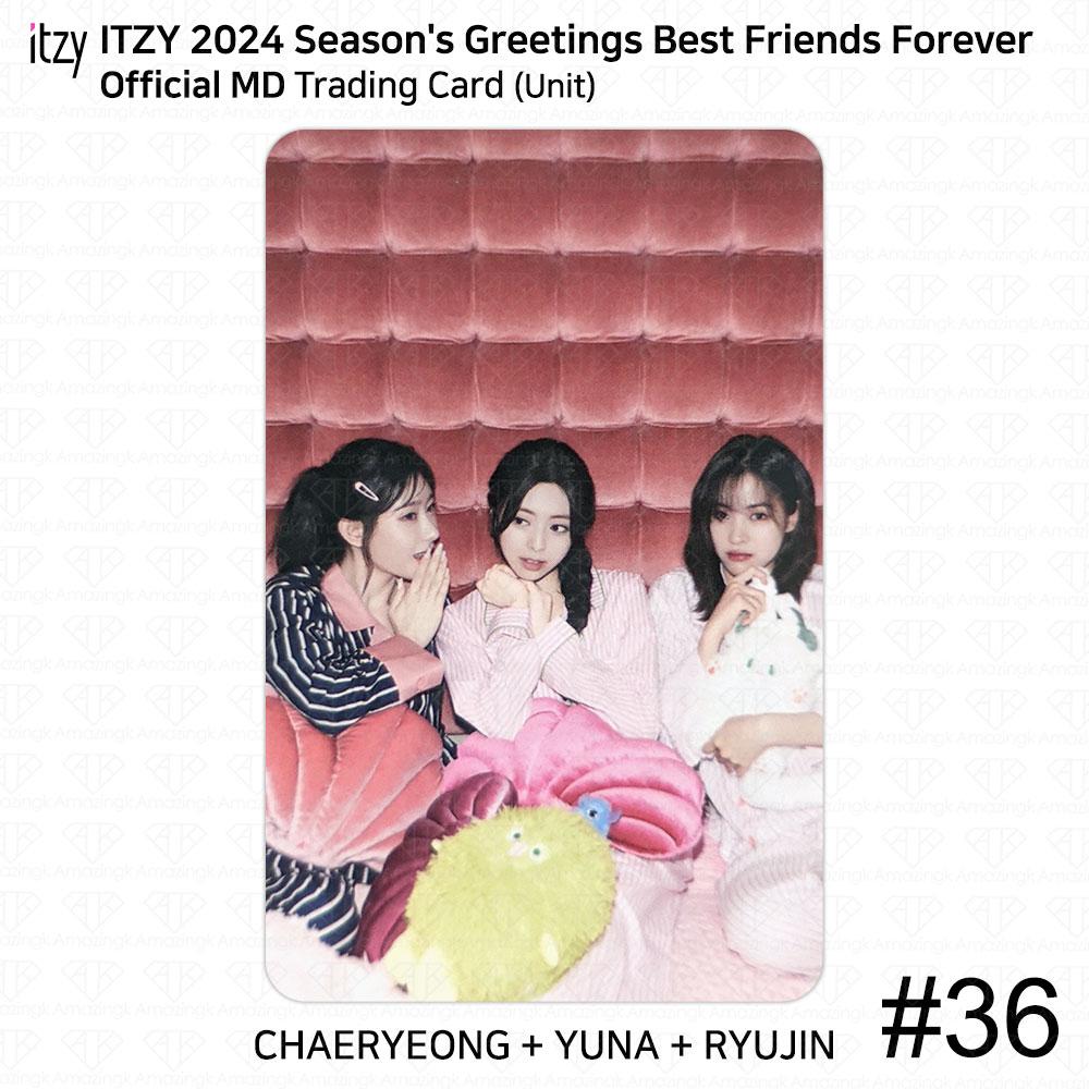 ITZY Поздравления сезона 2024 Best Friends Forever Официальная коллекционная карточка MD KPOP