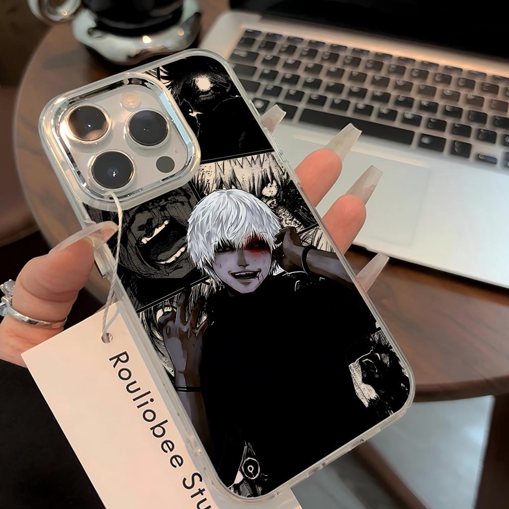 Чехол для телефона Tokyo Ghoul из японского аниме для iPhone 17 16e 16 15 14 13 12 11 mini Pro Max X XR XSMAX 8 7 Air Plus Мягкий чехол