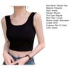 Women Tank Tops O-neck Sleeveless Slim Fit Undershirt Solid Color Camisole High Elastic Bottoming Tops