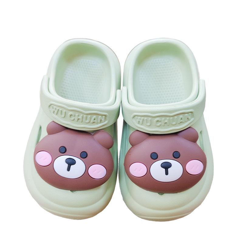 Детские летние мультяшные клоги 2025: Нескользящие тапочки и сандалии для мальчиков и девочек