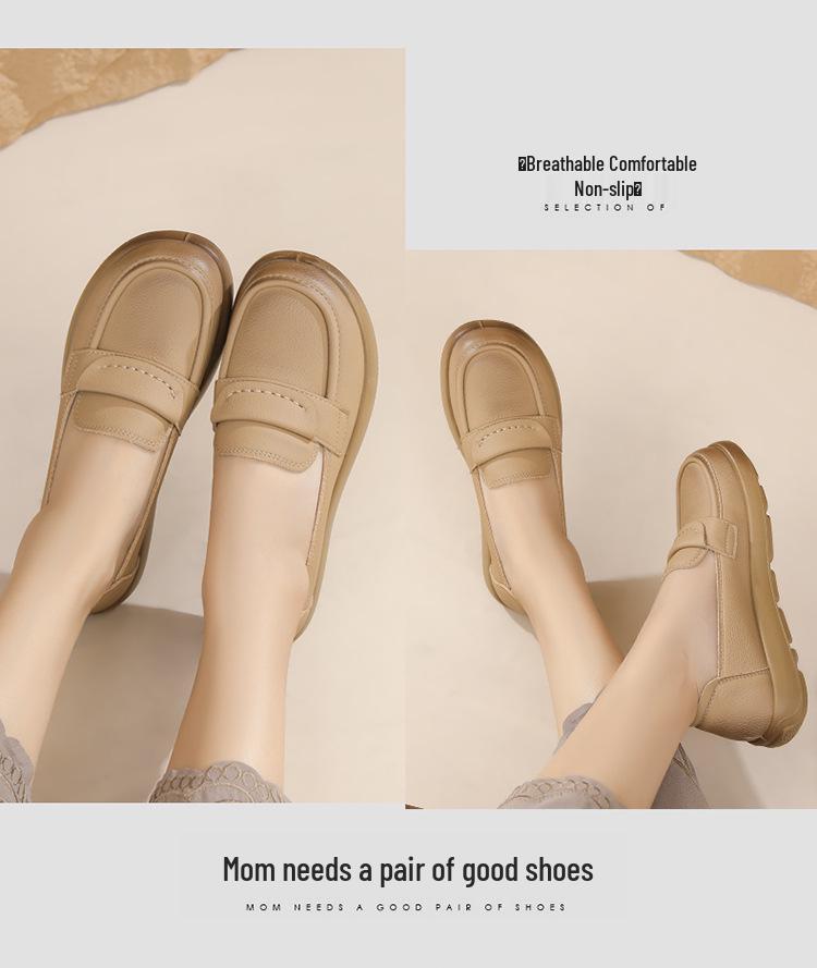 Women's Loafers 2025: Soft Sole Flat Heel Spring/Autumn Work Shoes