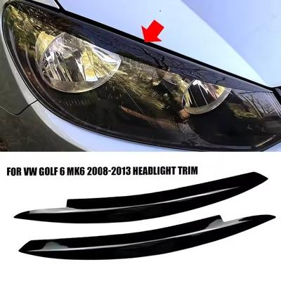 Для VW Golf 6 MK6 GTI GTR 2009-2012 Автомобильная Фара Передняя Фара Накладка Декоративная Накладки Веки Бровь Наклейка на Фару Внешняя Модификация