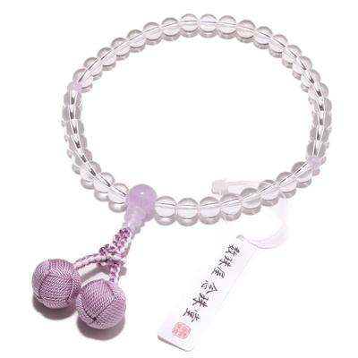 Четки для молитвы Для женщин Подлинный кристалл Фудзи Облачный камень Чистый шелк Кисточка В комплект входит мешочек для бусин Могут использоваться всеми сектами Основан производитель бусин Мала