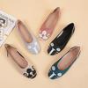 New Flats Shoes Woman Spring  New Fashion Round Head Collection Knit Comfortable Breathable Soft Sole Summer Single Shoes