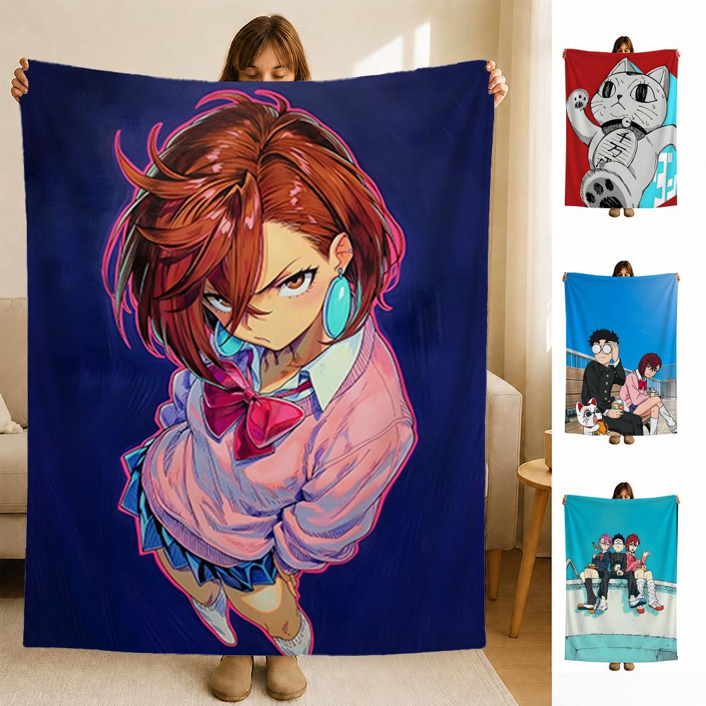 Character IP DDAN DA DDAN Throw Soft Flannel Blanket for Bed Bedroom Sofa Picnic Throw Skinfriendly Breathable Gift Cover