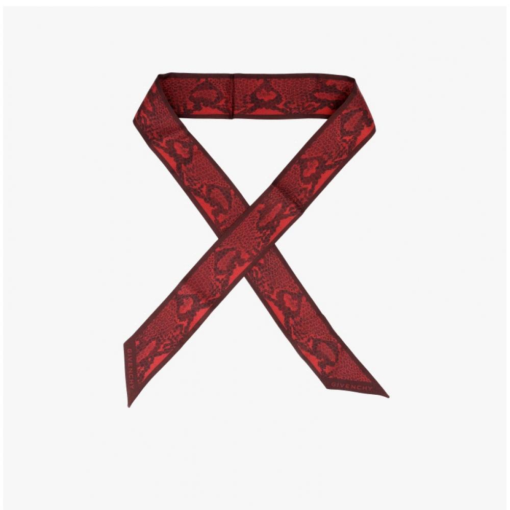 Givenchy 4g Skinny Twill Silk Scarf Bg00l0g002 613 Gw5120 Ss988 1