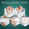 1Pair Replacement Repair Tools Easy Installation Bolts Bathroom Nut Fixing Screws Toilet Seat Hinges