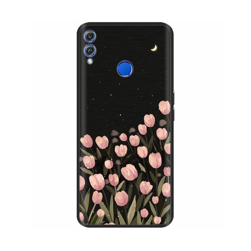 Чехол для телефона Honor 8X Чехол Мягкий ТПУ Силиконовая Задняя Крышка Для Huawei Honor 8X Чехлы Ударопрочный Honor8X Милый Расписной Чехол Fundas