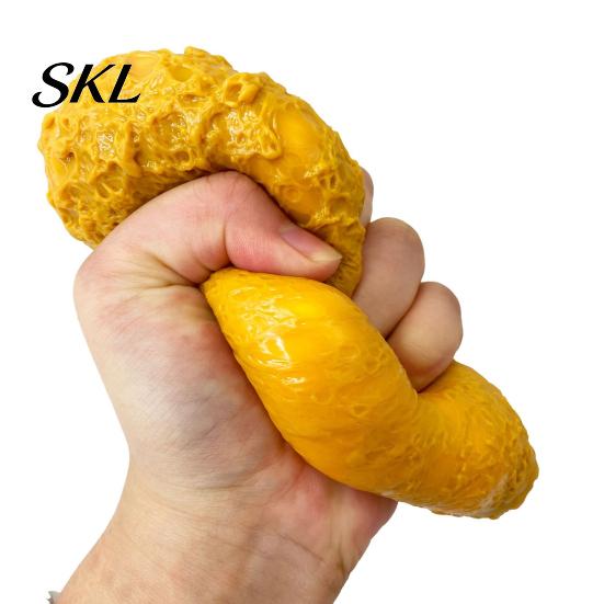 Food Simulation Toy Fried Chicken Leg Squeeze Toy, Soft Slow Rebound Stress Reliever Glue Fidget for Adults And Kids, Realistic Texture Decompression